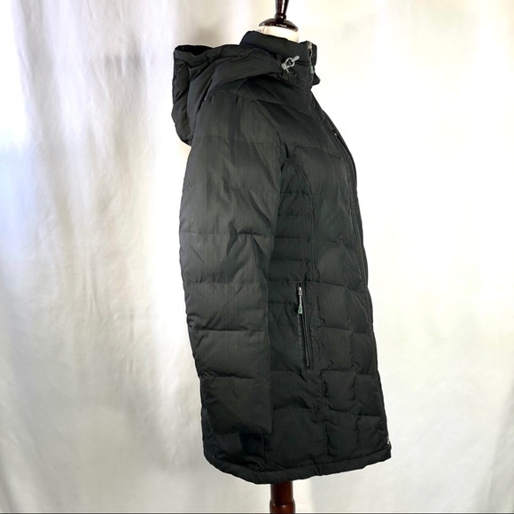 Lands’ End midi down puffer jacket with hood XS - Picture 6 of 9